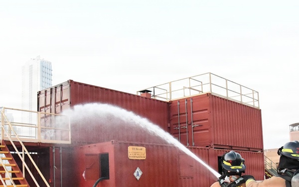 NSA Bahrain Fire Department Drill