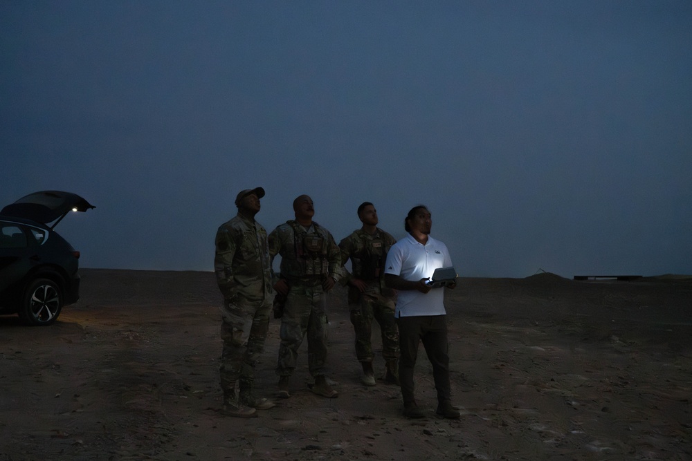 332 ESFS sUAS division launches first quadcopter in AFCENT history