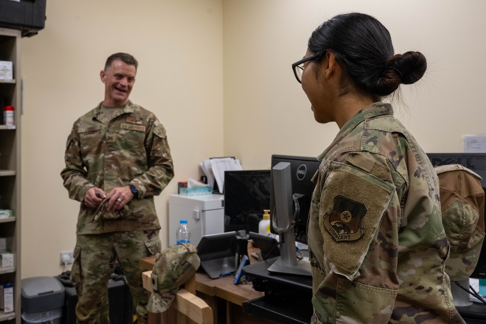 AFCENT Surgeon General visits 332nd EMDS