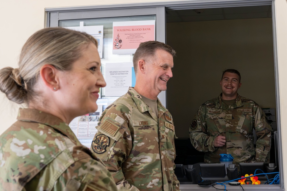 AFCENT Surgeon General visits 332nd EMDS