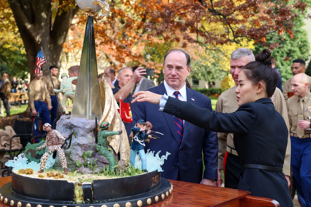 250th Marine Corps Birthday Cake Cutting Ceremony at Pentagon