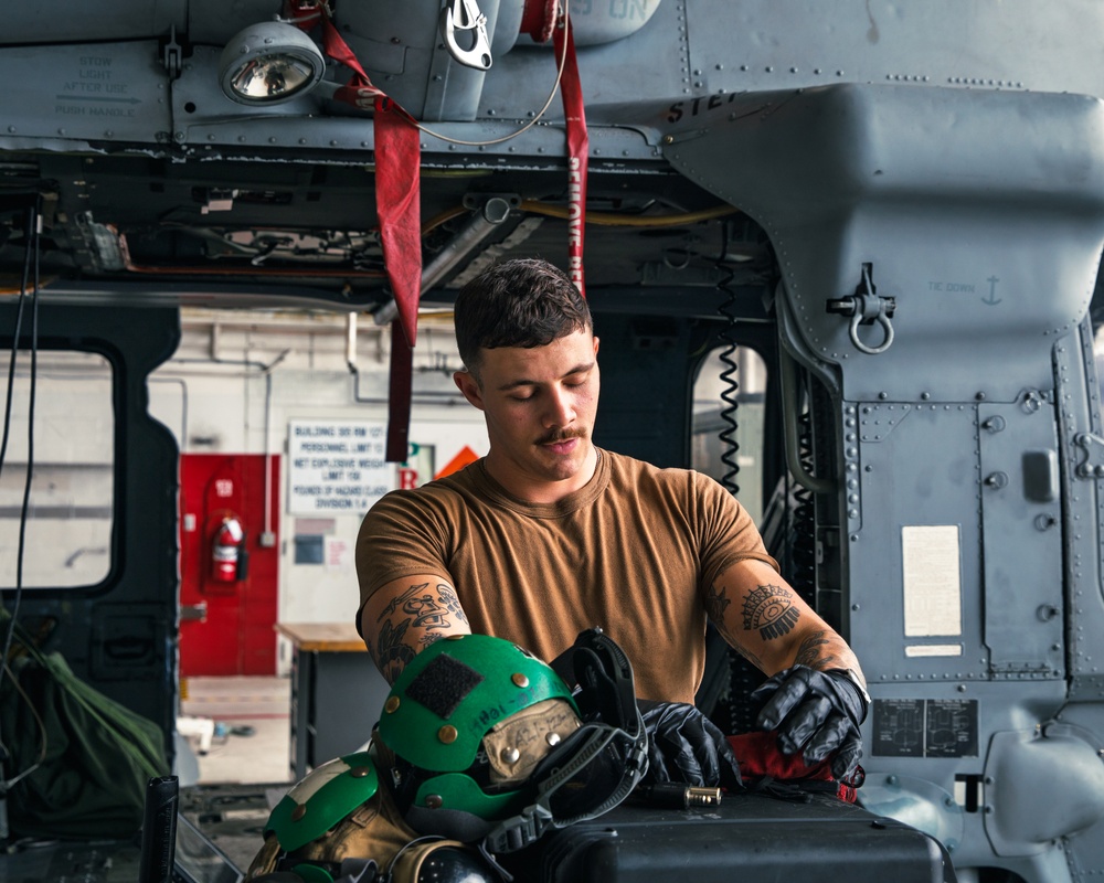 VX-1 conducts routine maintenance