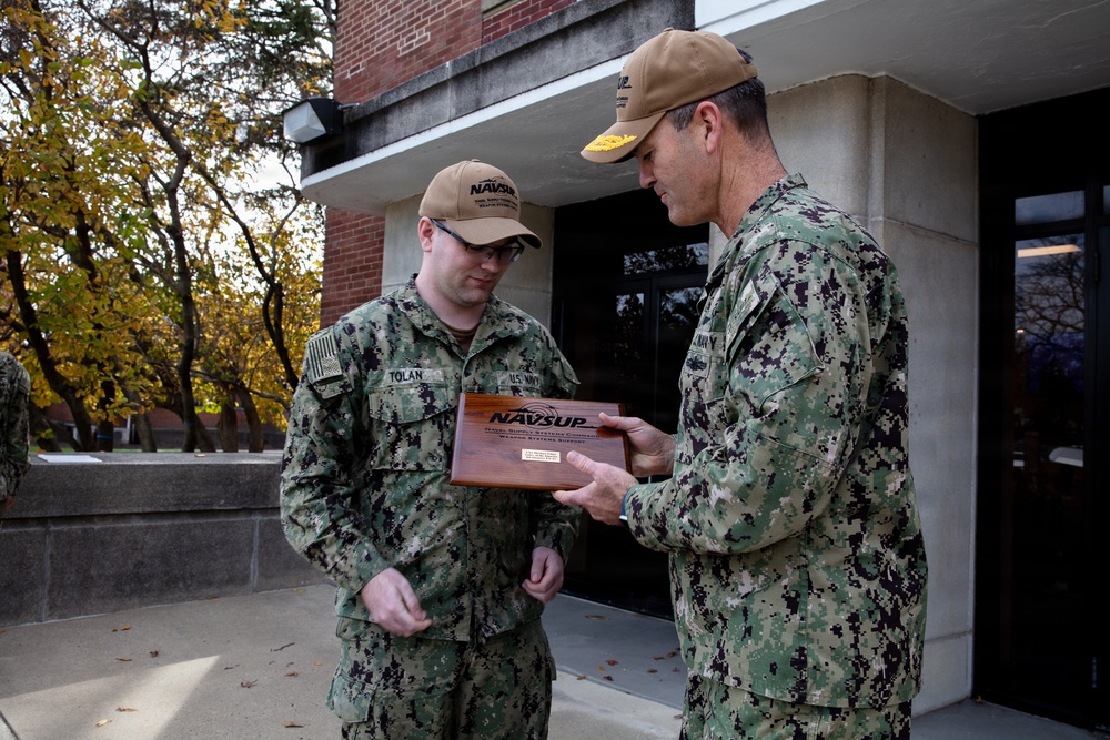 YN2 Tolan named NAVSUP WSS Sailor of the Quarter for Q4 FY25