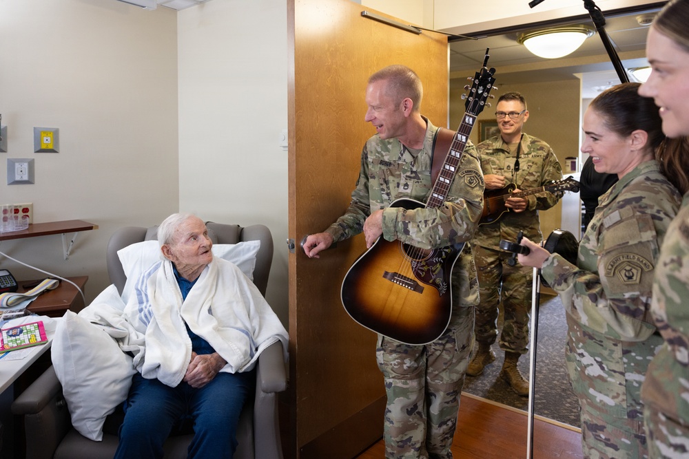 Six-String Soldiers Perform for Veteran and Family in Nebraska