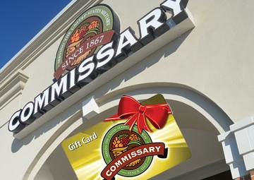 Gift cards available to support eligible commissary patrons for their purchases of groceries, essential home items