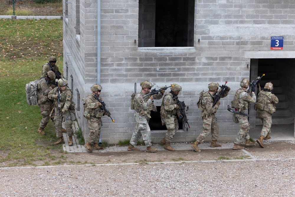 3-8 Cav train in close quarter combat