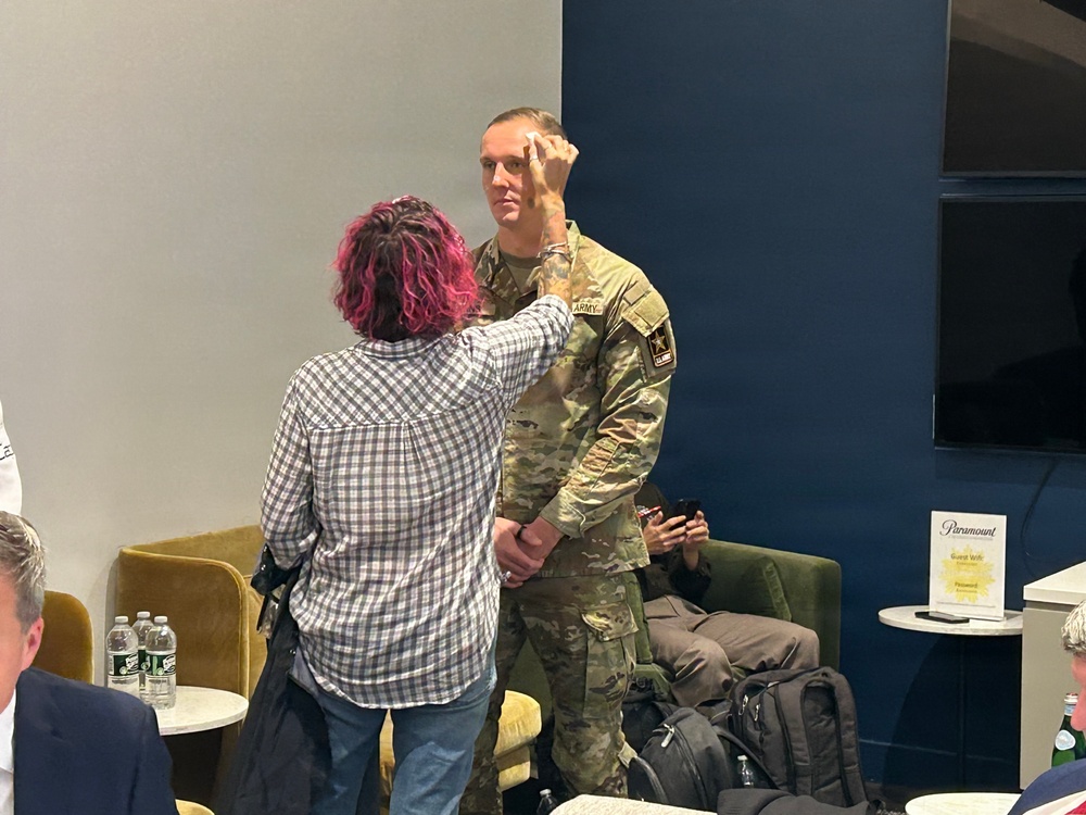 Sgt. Robert Burns engagement with Secretary of the Army Dan Driscoll