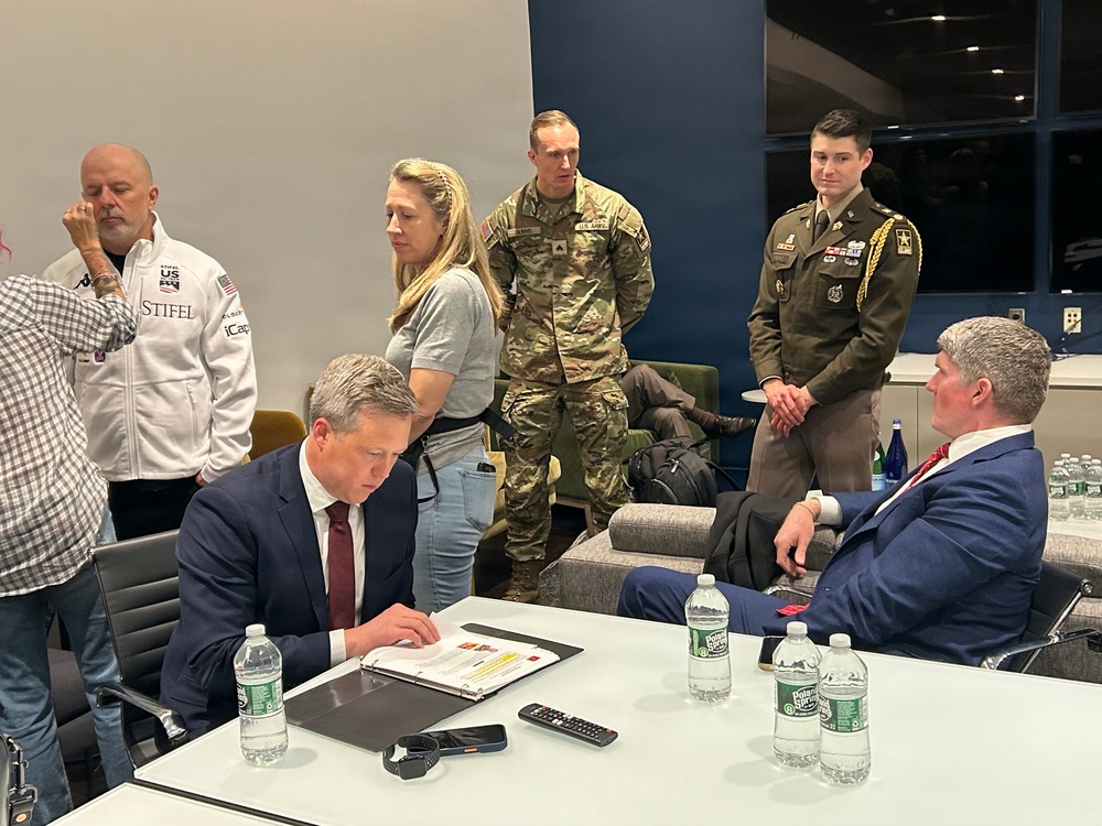 Sgt. Robert Burns engagement with Secretary of the Army Dan Driscoll