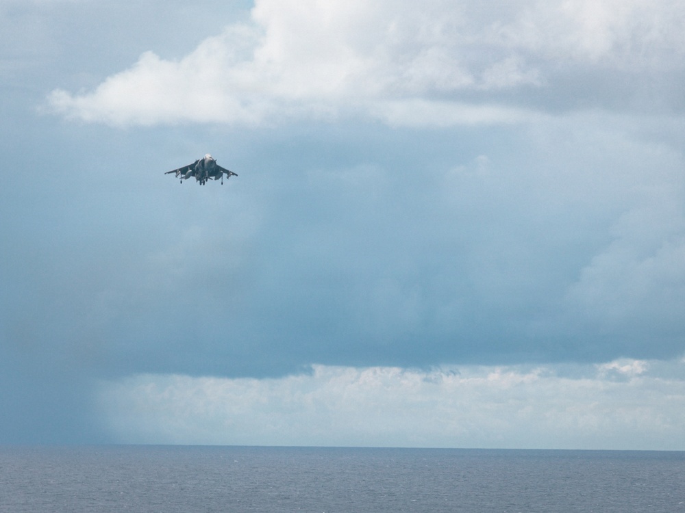 22nd MEU(SOC) | AV-8B Harriers Return After Conducting Operations