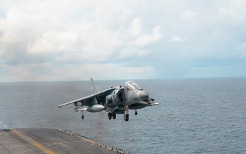 22nd MEU(SOC) | AV-8B Harriers Return After Conducting Operations