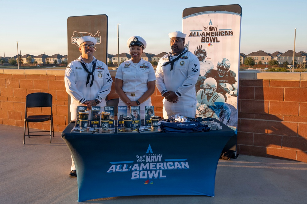 NTAG Houston Presents Navy All-American Bowl Jersey to Iowa Colony’s Jayden Warren