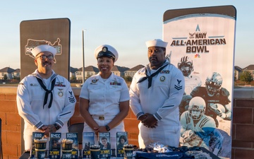 NTAG Houston Presents Navy All-American Bowl Jersey to Iowa Colony’s Jayden Warren