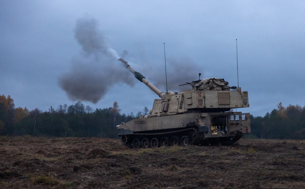 1-5 Field Artillery completes Table VI in Poland