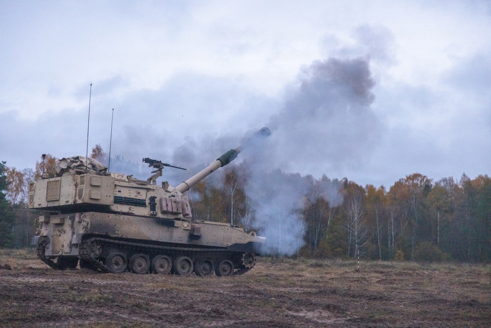 1-5 Field Artillery completes Table VI in Poland