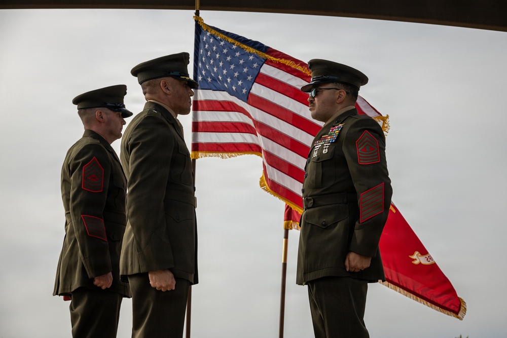 Master Gunnery Sgt. Gunther bids farewell to 1st MLG and the Corps