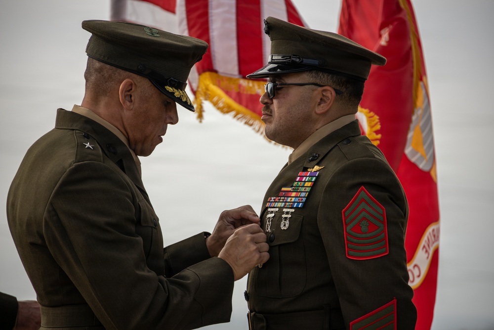 Master Gunnery Sgt. Gunther bids farewell to 1st MLG and the Corps