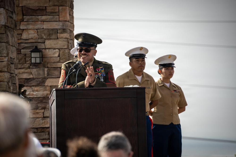 Master Gunnery Sgt. Gunther bids farewell to 1st MLG and the Corps