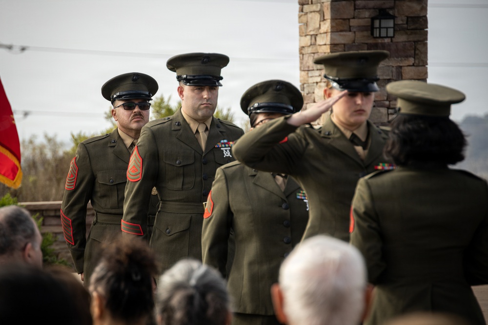 Master Gunnery Sgt. Gunther bids farewell to 1st MLG and the Corps