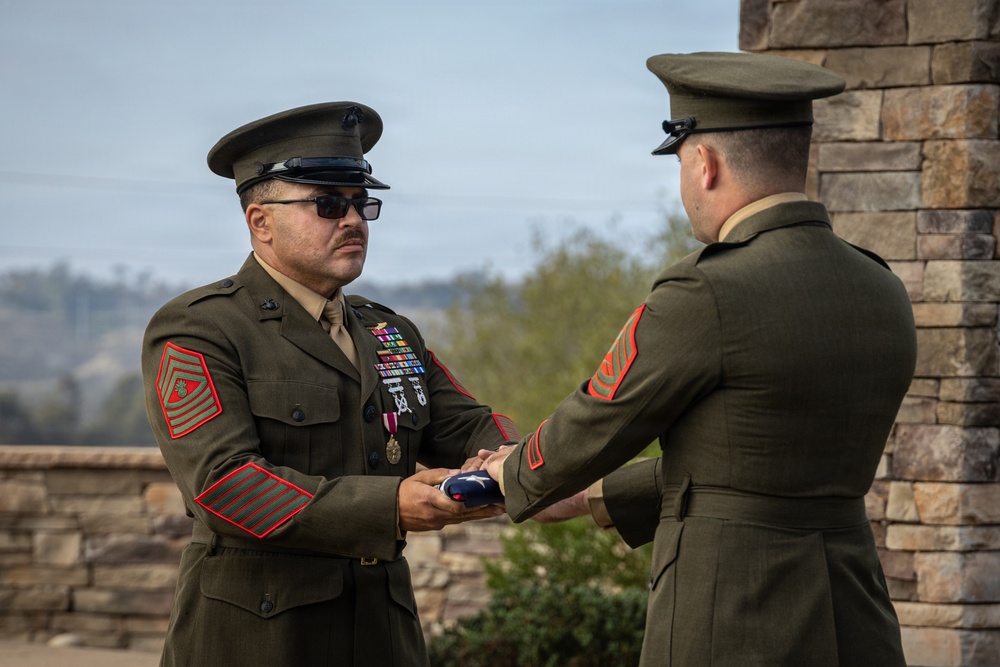 Master Gunnery Sgt. Gunther bids farewell to 1st MLG and the Corps