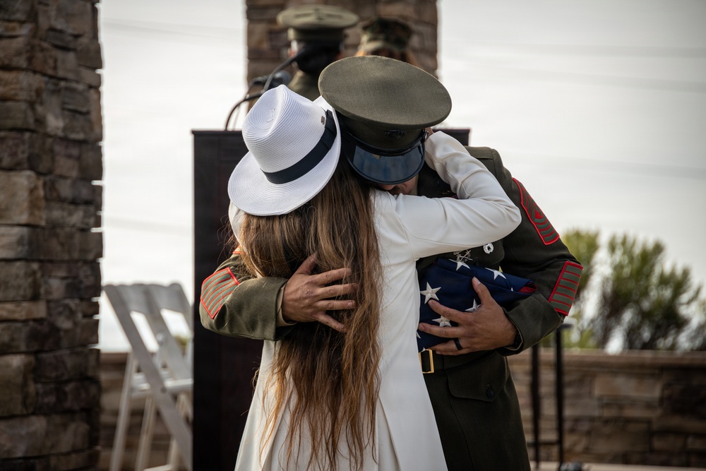 Master Gunnery Sgt. Gunther bids farewell to 1st MLG and the Corps
