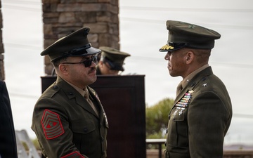 Master Gunnery Sgt. Gunther bids farewell to 1st MLG and the Corps