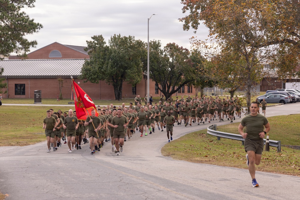 U.S. Marines with MWHS-2 run 250 miles