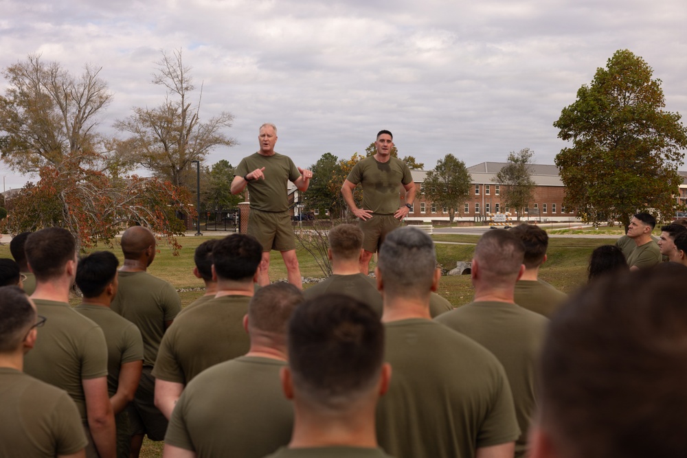 U.S. Marines with MWHS-2 run 250 miles