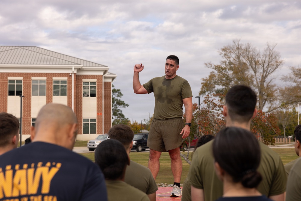 U.S. Marines with MWHS-2 run 250 miles