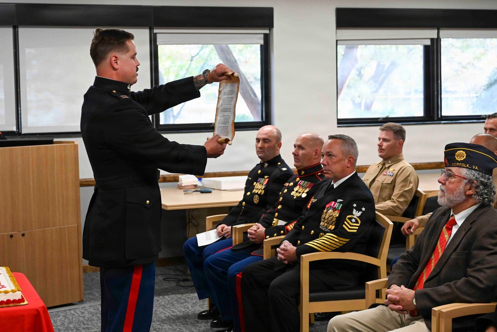 Naval Safety Command Celebrates the 250th Marine Corps Birthday