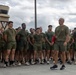 Marines with MCAS (MCBH) Conduct a Unit PT for the 250th USMC Birthday
