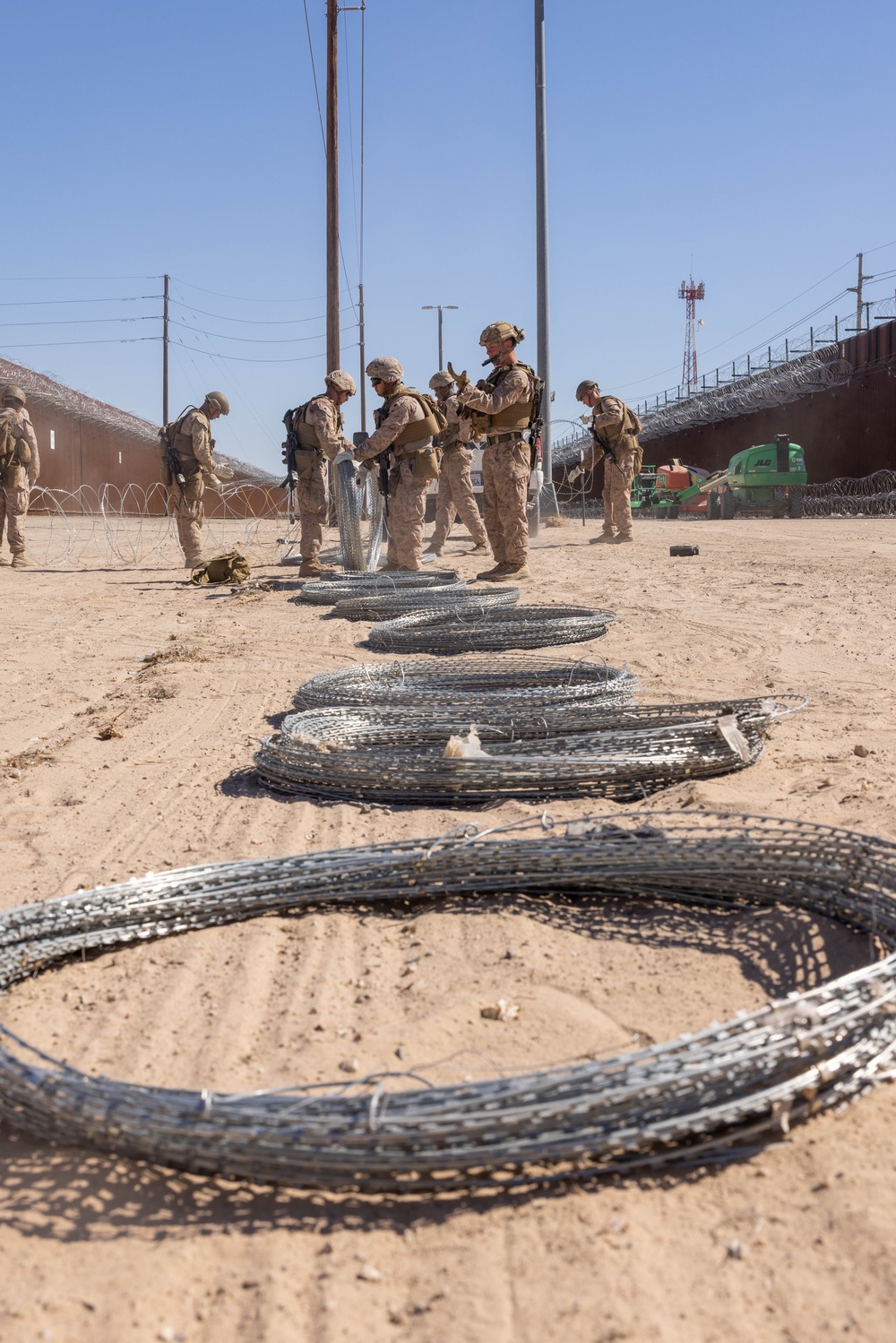 Barrier reinforcement continues along southern border