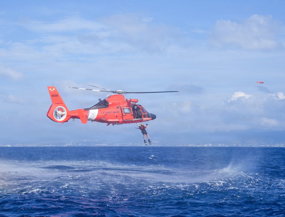 Coast Guard Air Station Barbers Point conducts swimmer training