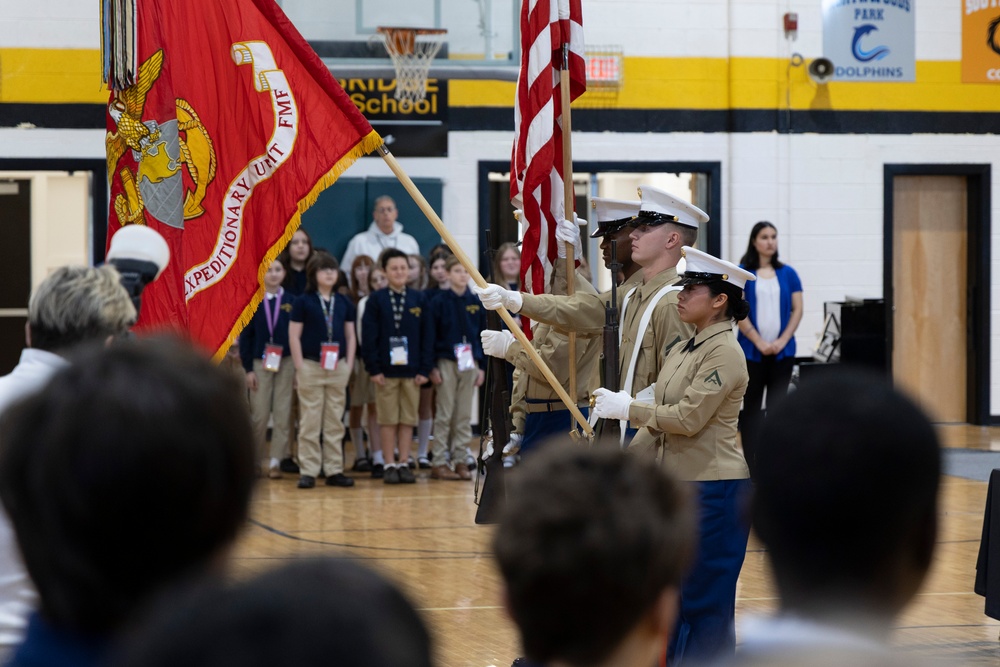 24th MEU adopts New Bridge Middle School