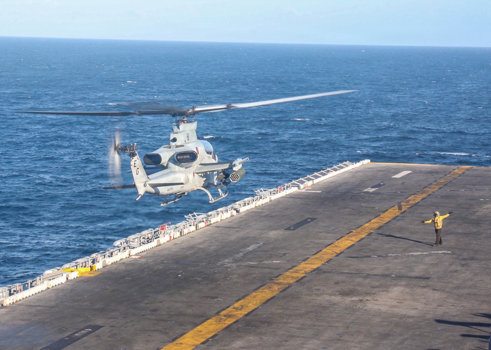 22nd MEU(SOC) | Flight Operations aboard USS Iwo Jima during Deployment