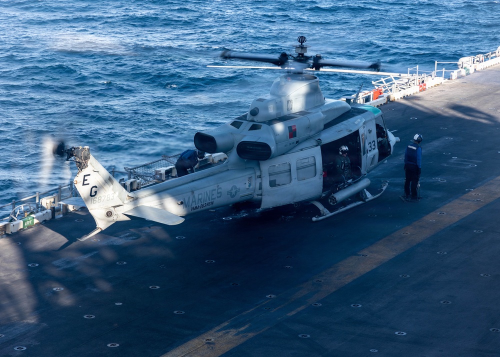 22nd MEU(SOC) | Flight Operations aboard USS Iwo Jima during Deployment