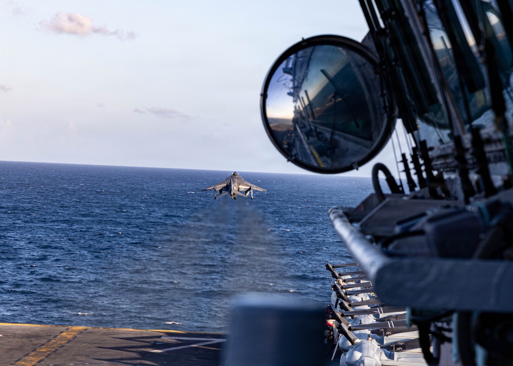 22nd MEU(SOC) | Flight Operations aboard USS Iwo Jima during Deployment