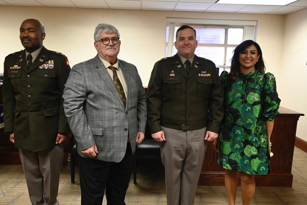 U.S. Army Lt. Col. Justin A. Price Promotion Ceremony