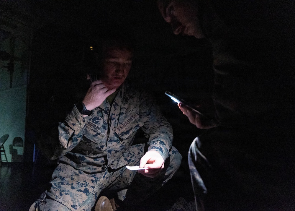 22nd MEU(SOC) | CLB 26 Conducts Tactical Combat Casualty Care Test Out During Deployment