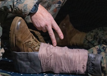 22nd MEU(SOC) | CLB 26 Conducts Tactical Combat Casualty Care Test Out During Deployment