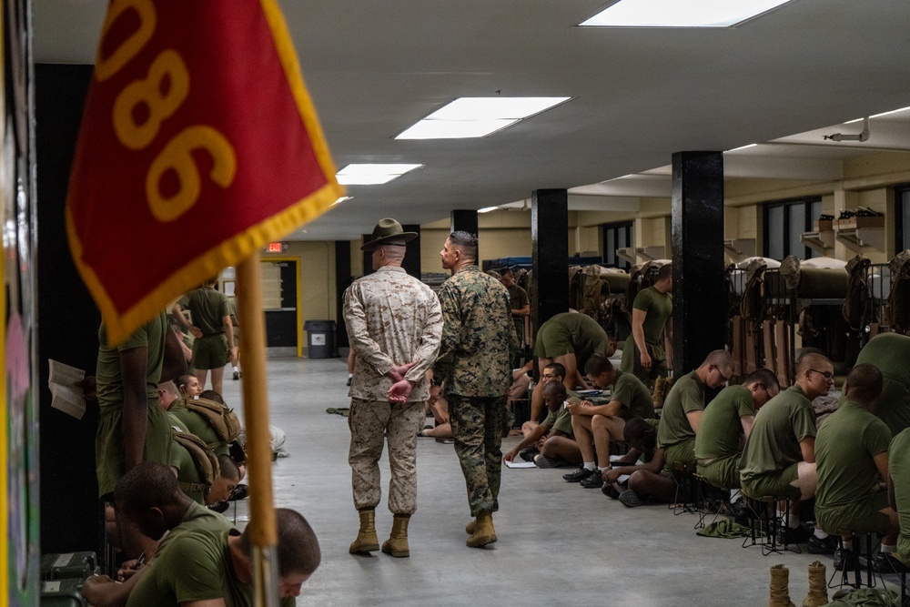 SMMC Ruiz visits MCRD Parris Island