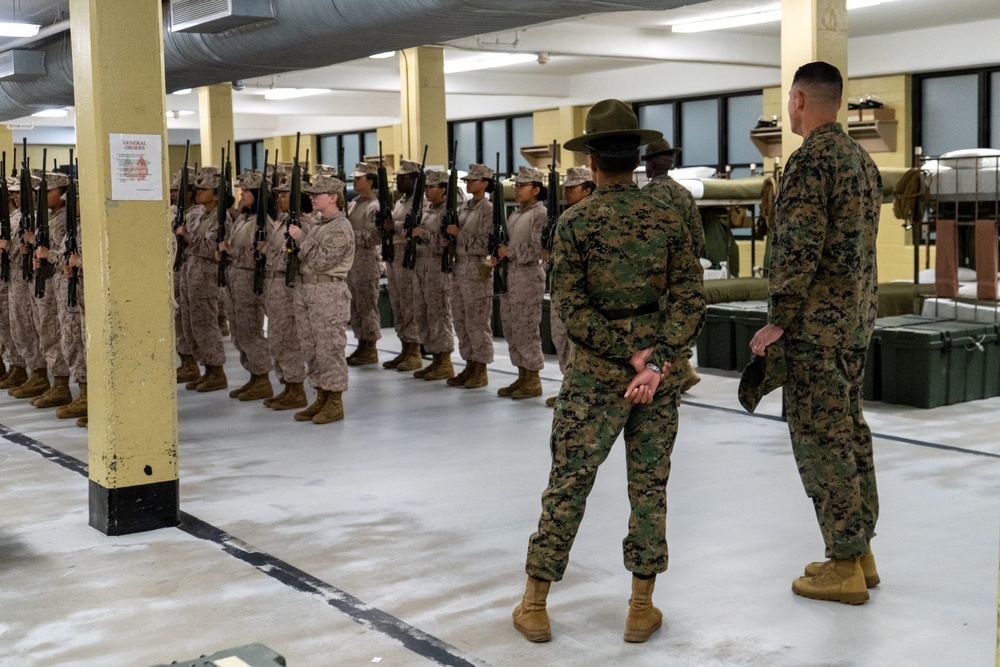 SMMC Ruiz visits MCRD Parris Island