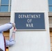 SW Hegseth Installs War Department Sign