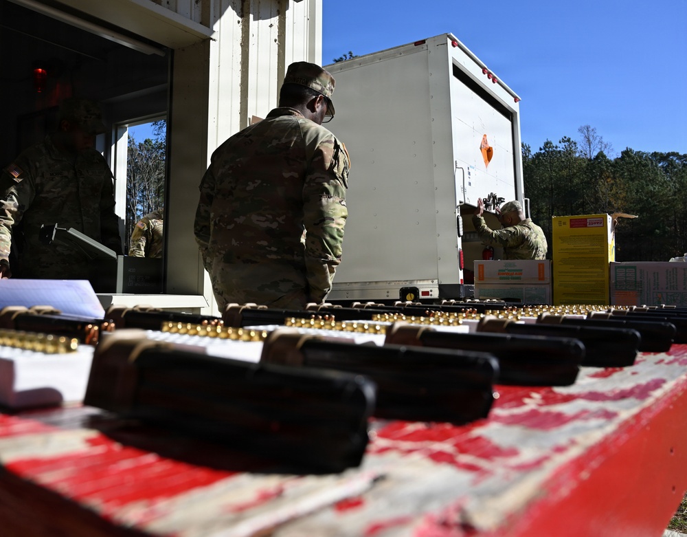 Soldiers Qualify on M17 Pistol at Fort Anderson–Pinn–Hill Shooting Range