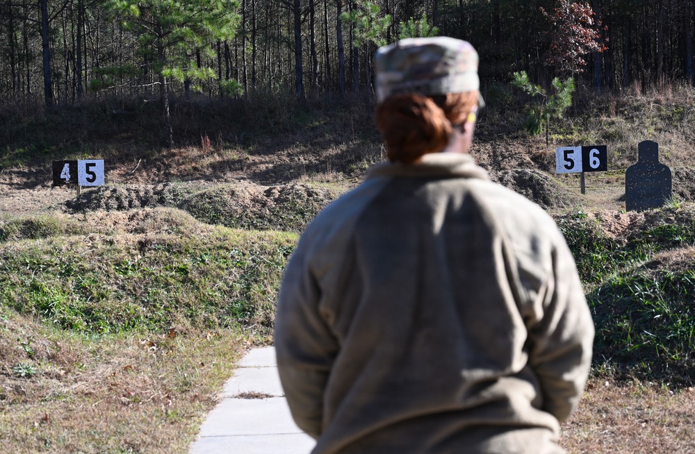 Soldiers Qualify on M17 Pistol at Fort Anderson–Pinn–Hill Shooting Range
