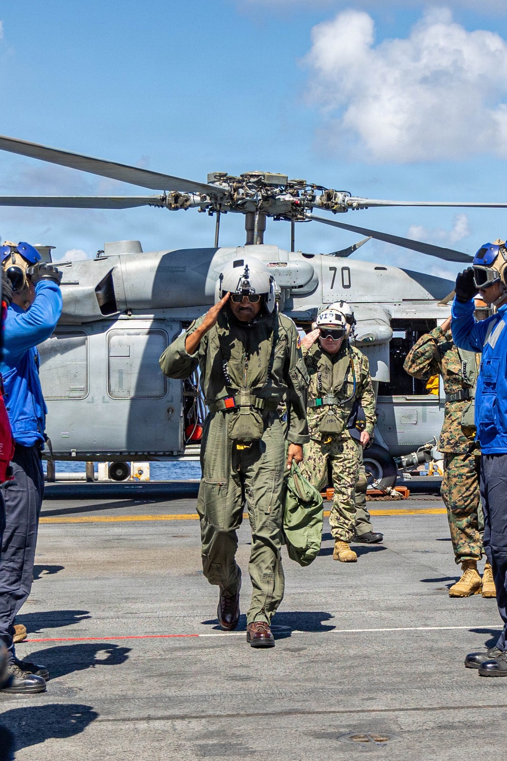 22nd MEU(SOC) | USSOUTHCOM Commander, Admiral Alvin Holsey visits USS Iwo Jima