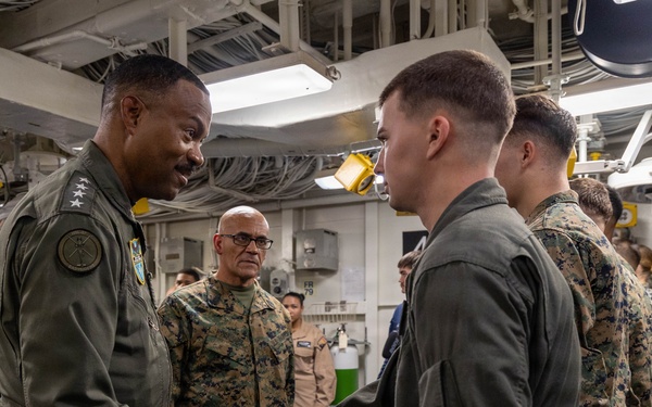 22nd MEU(SOC) | USSOUTHCOM Commander, Admiral Alvin Holsey visits USS Iwo Jima