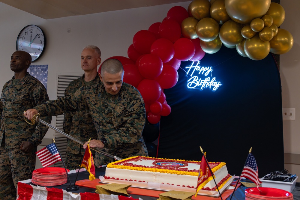 CBIRF Conducts a Cake Cutting Ceremony for the Marine Corps 250th Birthday
