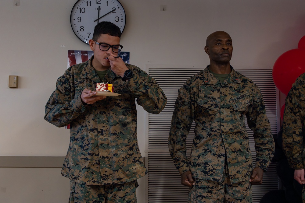 CBIRF Conducts a Cake Cutting Ceremony for the Marine Corps 250th Birthday