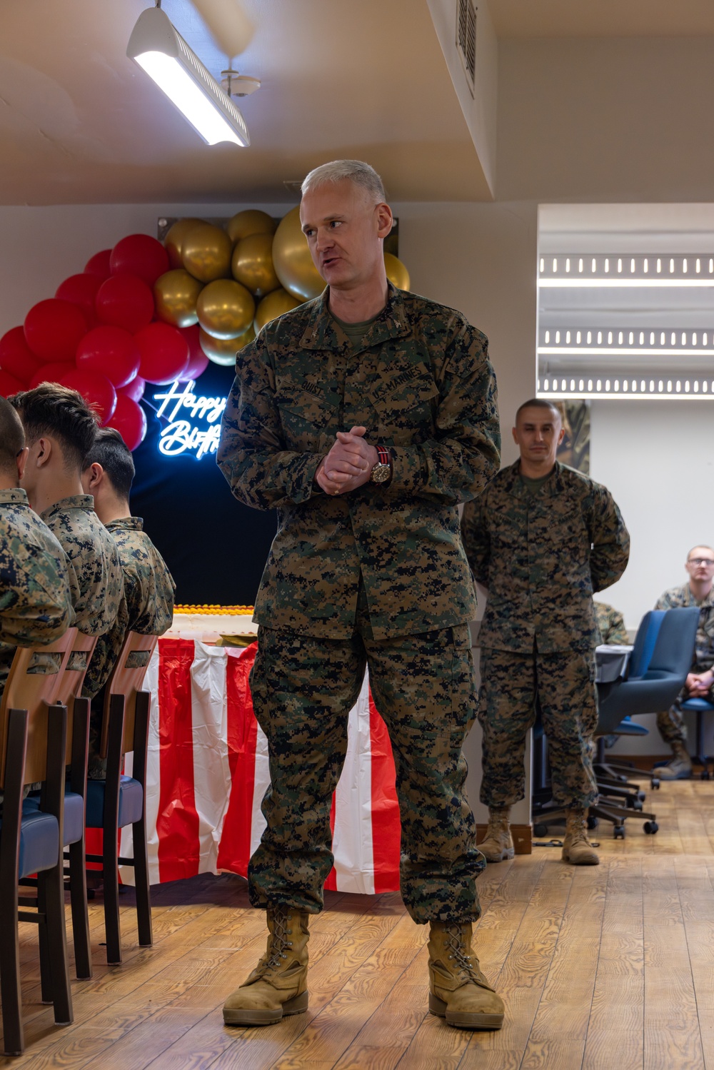CBIRF Conducts a Cake Cutting Ceremony for the Marine Corps 250th Birthday