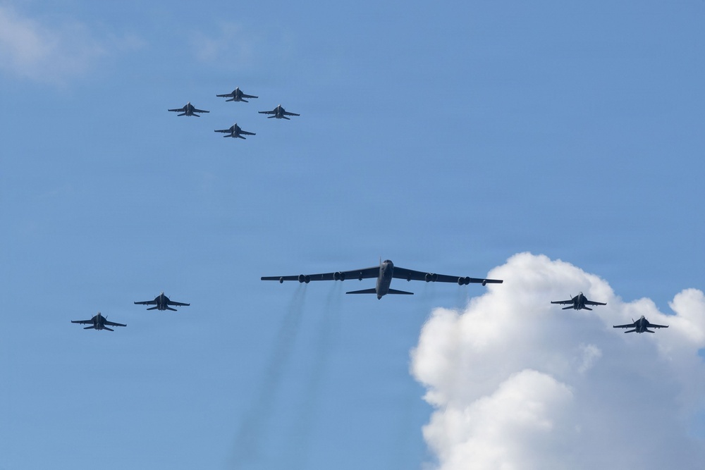 Gerald R. Ford Carrier Strike Group and U.S. Air Force B-52 Joint Operations